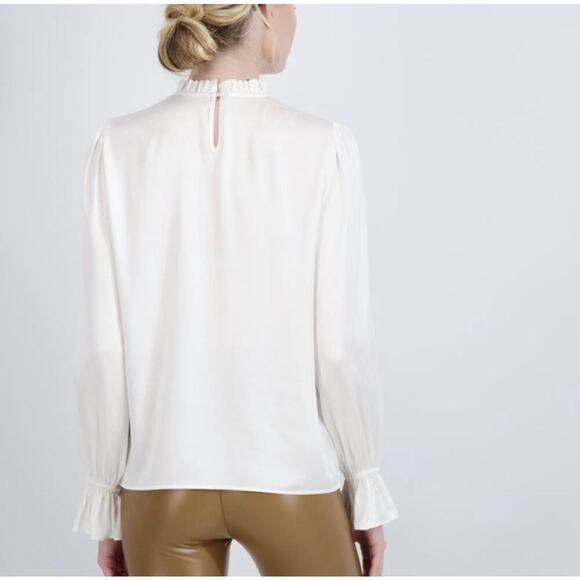 Cotes of London Temple silk blouse ivory size small nwt - Picture 5 of 11